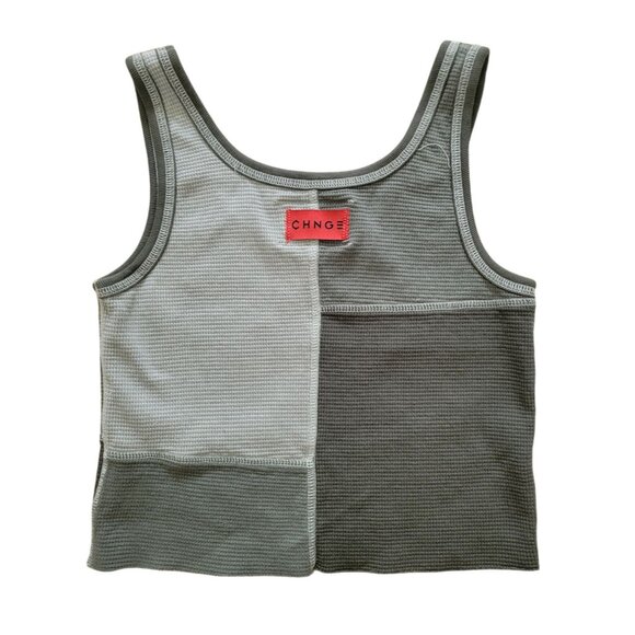 CHNGE Set of 3 Organic Cotton Ribbed Crop Tank Tops Women's Sz M - Picture 6 of 10